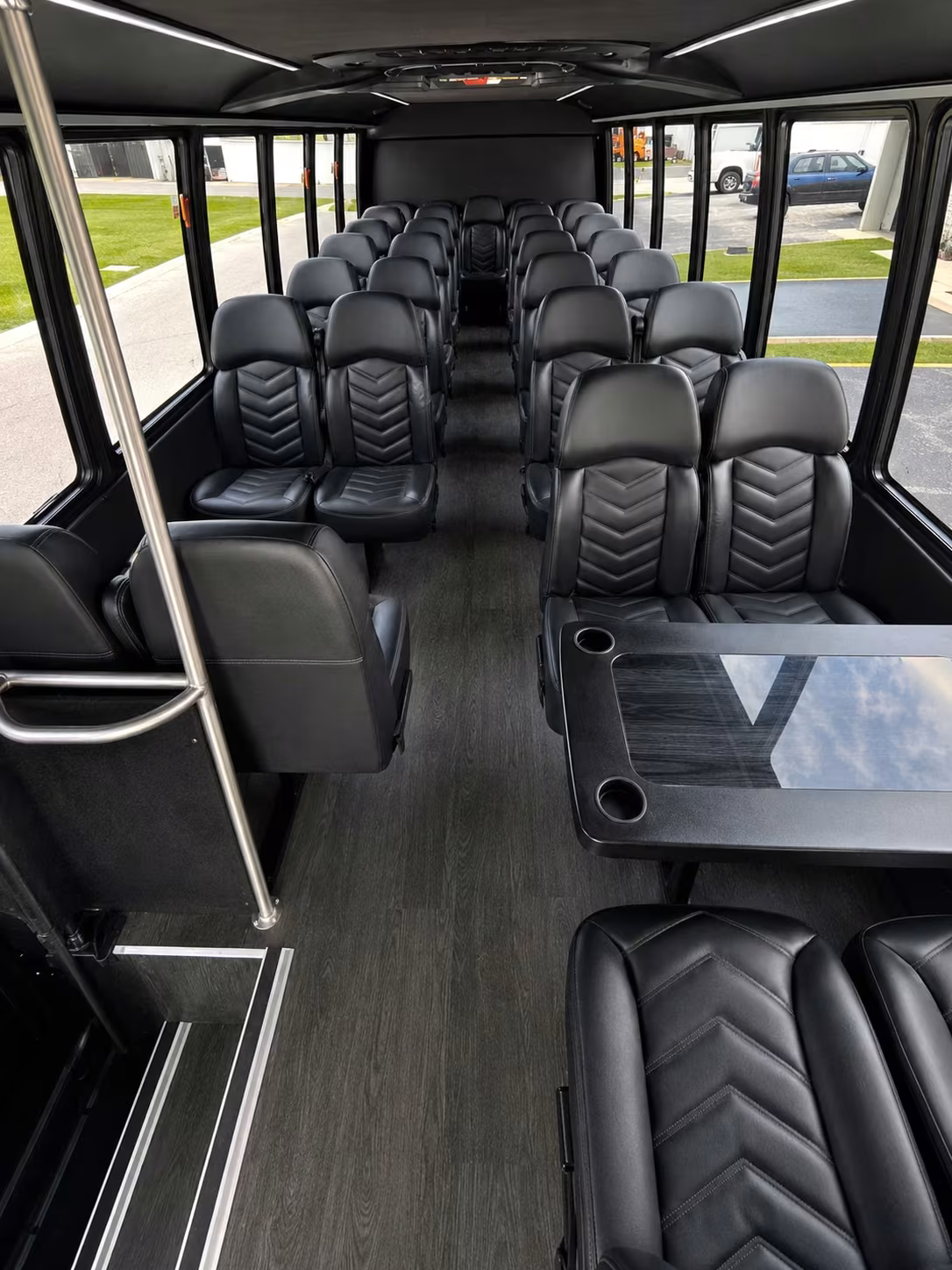 15 passenger minibus interior