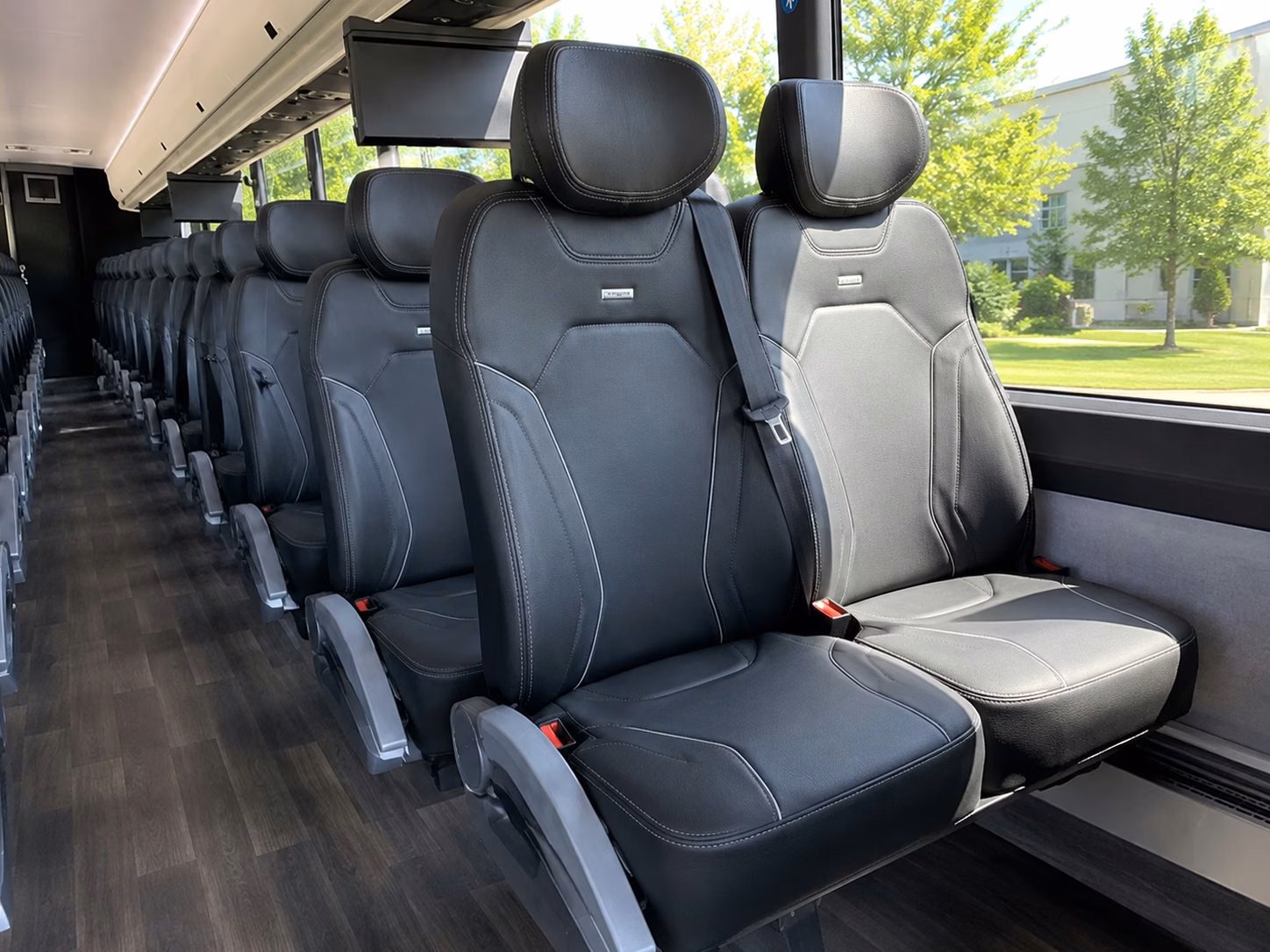 auburn charter bus interior