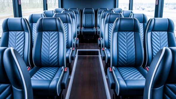 auburn 18 passenger minibus inside
