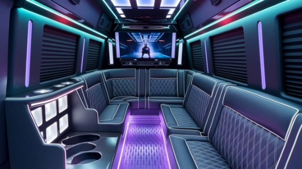 auburn party bus rental inside