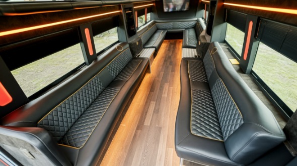 sprinter limo rental interior kent